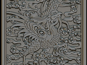 phoenix woodcarving Modello di stampa 3D