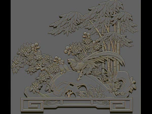 Peace bamboo 3d print model 3D Print Model