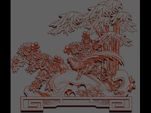 Peace bamboo 3d print model 3D Print Model