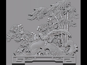 Peace bamboo 3d print model 3D Print Model