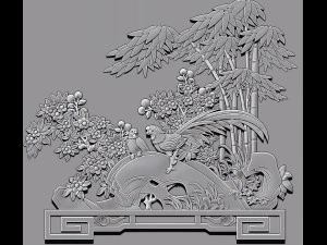 Peace bamboo 3d print model 3D Print Model