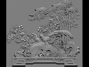 Peace bamboo 3d print model 3D Print Model