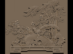 Peace bamboo 3d print model 3D Print Model