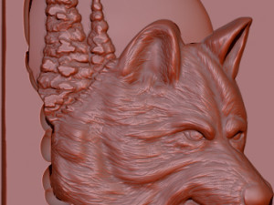 wolf 3d stl reliefs for cnc machines 3D 打印模型
