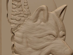 wolf 3d stl reliefs for cnc machines 3D Print Model