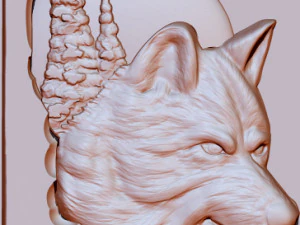 wolf 3d stl reliefs for cnc machines 3D Print Model