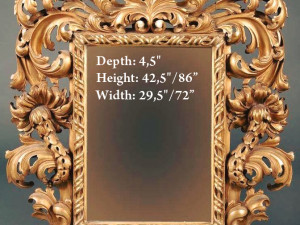 mirror classical carved frame - set 2 3Dプリントモデル
