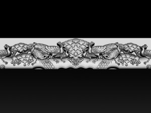 wooden peacock wall art - asian oriental accents 3D Print Model
