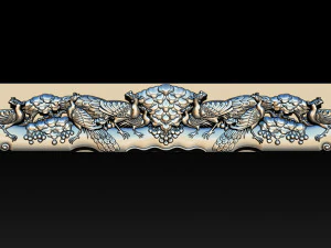 wooden peacock wall art - asian oriental accents 3D Print Model