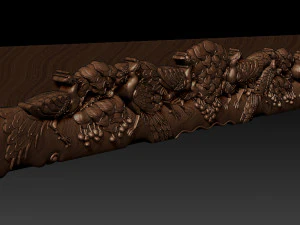 wooden peacock wall art - asian oriental accents 3D Print Model