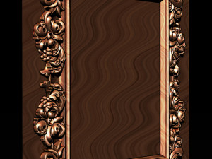 mirror classical carved frame 3D Baskı Modeli