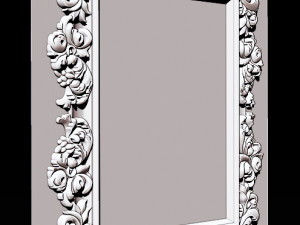 mirror classical carved frame 3D Baskı Modeli