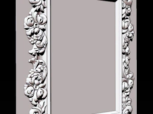 mirror classical carved frame 3D Print Model