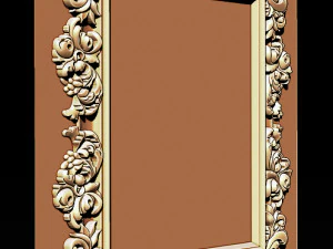 mirror classical carved frame 3D Print Model