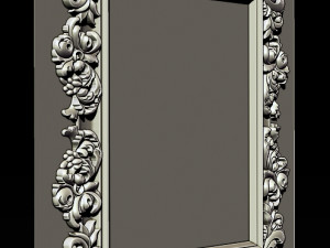 mirror classical carved frame 3D Baskı Modeli