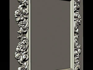 mirror classical carved frame 3D Print Model