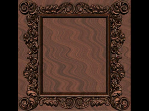 mirror classical carved frame 3D Print Model