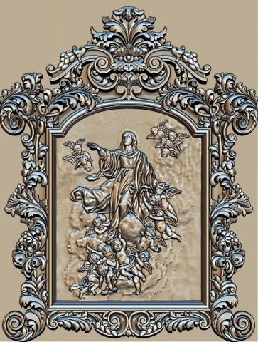 immaculate conception 3d reliefs for cnc routers Modello di stampa 3D .c4d .max .obj .3ds .fbx .stl .blend 