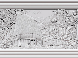 earth brothel - the traditional ancient rong house 3D-Druckmodell