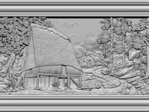earth brothel - the traditional ancient rong house 3D-Druckmodell
