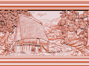 earth brothel - the traditional ancient rong house 3D Baskı Modeli