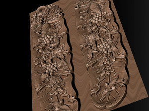 woodcarving banana leaf art according to asia 3D प्रिंट मॉडल