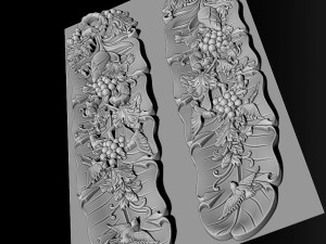 woodcarving banana leaf art according to asia 3D प्रिंट मॉडल