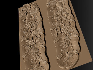 woodcarving banana leaf art according to asia 3D प्रिंट मॉडल