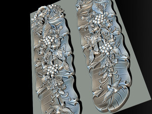 woodcarving banana leaf art according to asia 3D प्रिंट मॉडल