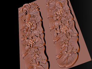 woodcarving banana leaf art according to asia 3D प्रिंट मॉडल