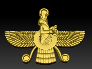 candere the zoroastrian diamond pendant 3D 打印模型