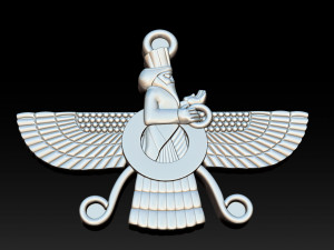 candere the zoroastrian diamond pendant 3D 打印模型