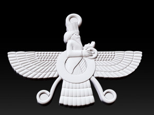 candere the zoroastrian diamond pendant 3D 打印模型