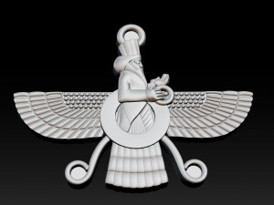 candere the zoroastrian diamond pendant 3D 打印模型