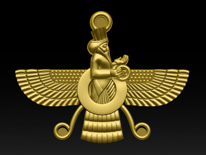 candere the zoroastrian diamond pendant 3D 打印模型