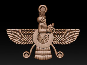 candere the zoroastrian diamond pendant 3D 打印模型