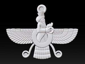 candere the zoroastrian diamond pendant 3D 打印模型