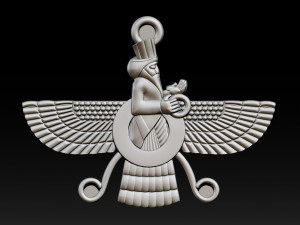 candere the zoroastrian diamond pendant 3D 打印模型
