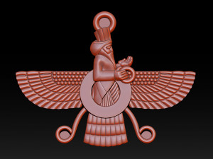 candere the zoroastrian diamond pendant 3D 打印模型