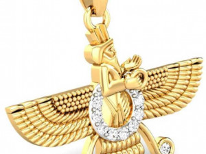 candere the zoroastrian diamond pendant 3D 打印模型