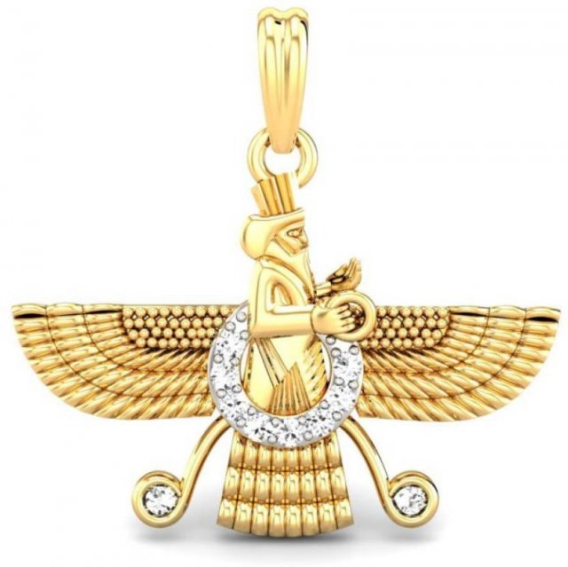 candere the zoroastrian diamond pendant 3D 打印模型 .c4d .max .obj .3ds .fbx .stl .blend 