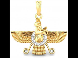 candere the zoroastrian diamond pendant 3D-printmodel