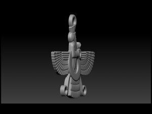candere the zoroastrian diamond pendant 3D 打印模型