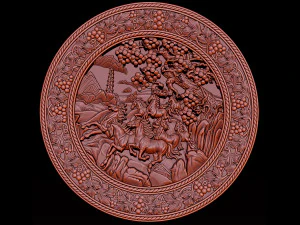 paardenreli&euml;f voor cnc 3D printmodel