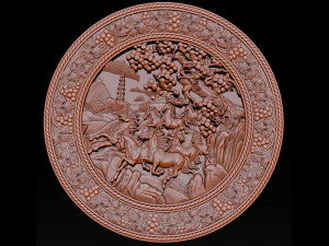 horse relief for cnc 3D Print Model