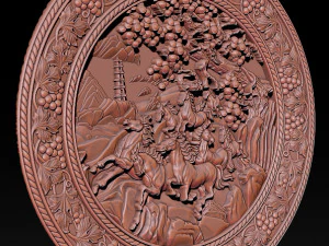 horse relief for cnc 3D Print Model
