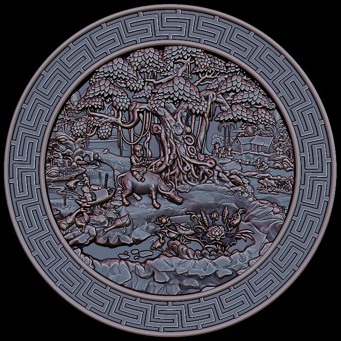 asian country stl reliefs for cnc machines 3D Print Model .c4d .max .obj .3ds .fbx .stl .blend 