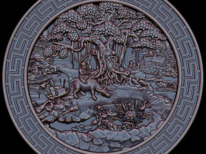 asian country stl reliefs for cnc machines 3D 打印模型