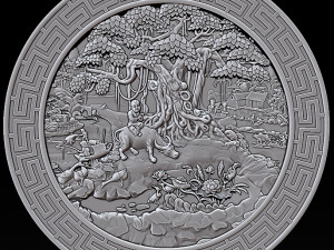asian country stl reliefs for cnc machines Modello di stampa 3D