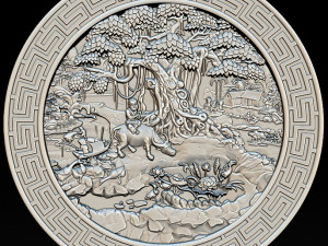 asian country stl reliefs for cnc machines Modello di stampa 3D